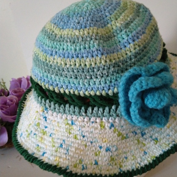 👵👒🎩🧢ALL HATS ON SALE👒☀ cotton handmade hat - Picture 5 of 11